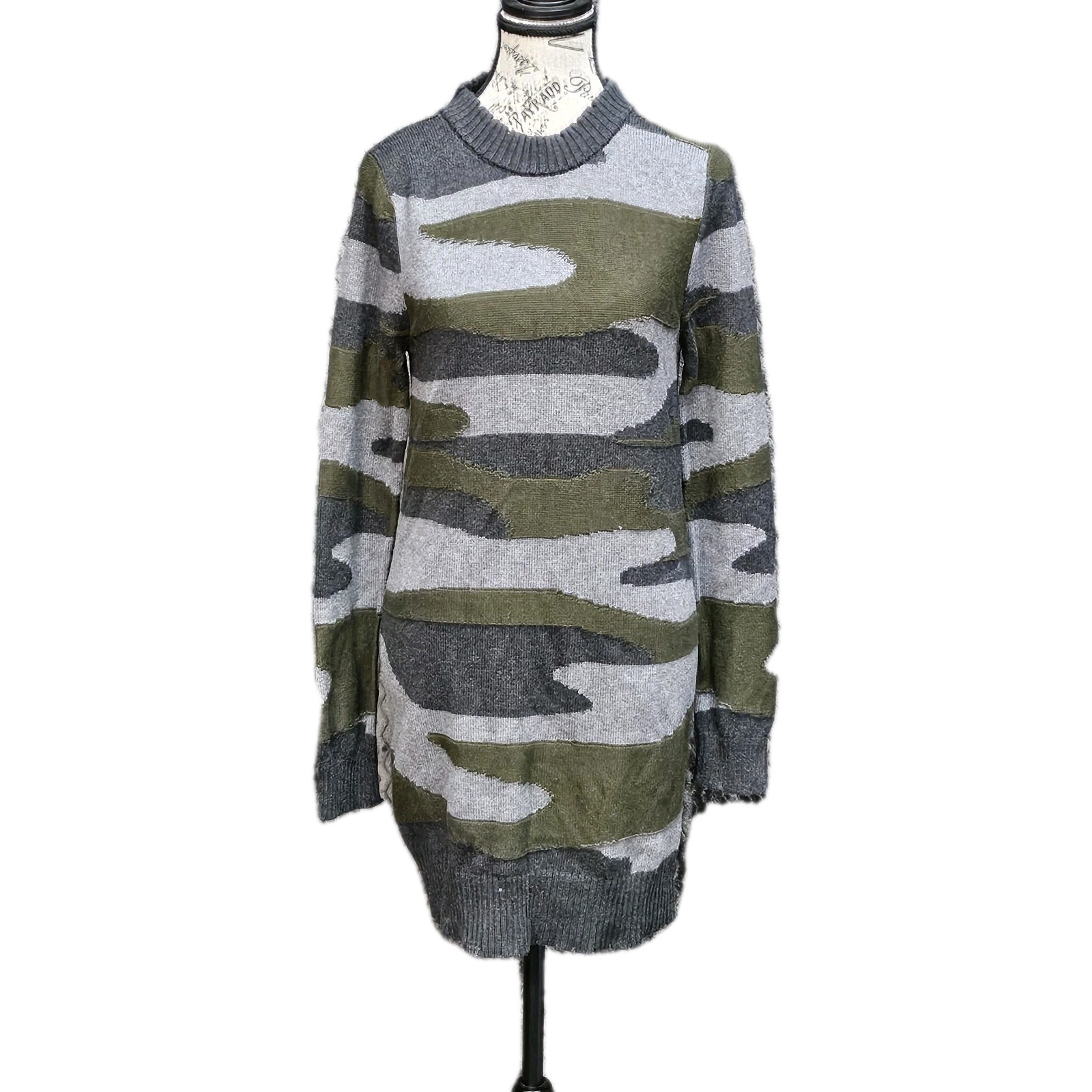 Pam & Gela Sweater dress Women S Camo Military Grunge Punk Designer Quiet Luxury