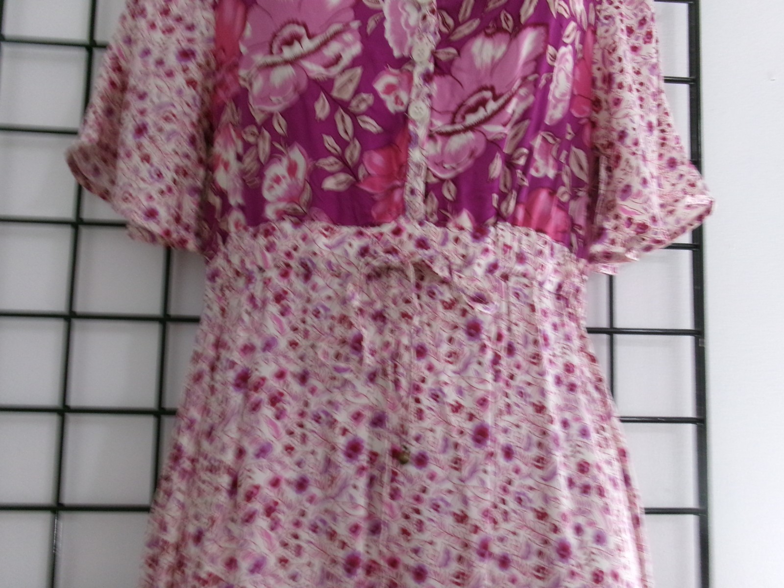 “NEW” R. VIVIMOS 🌸 SMALL / 4 / 6==ROSE FLORAL PRINT / BOHO HIPPIE MAXI DRESS