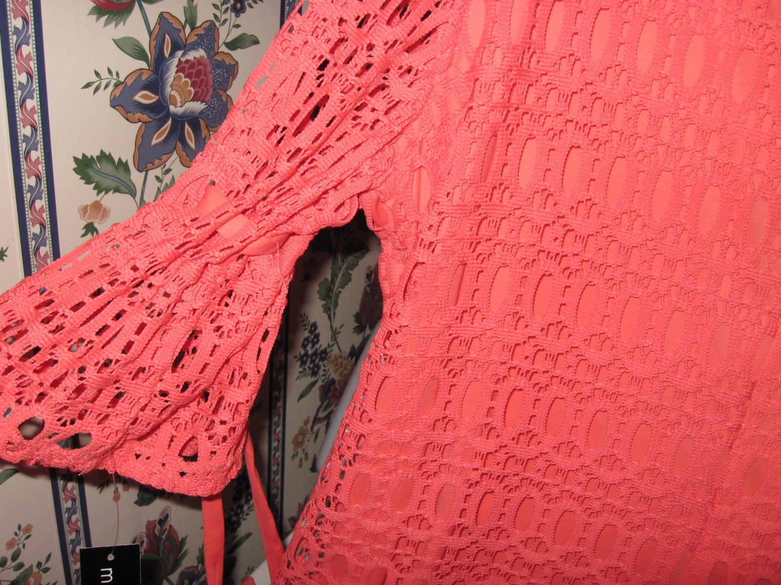 WOMENS DRESS SIZE 22W 1X 2X XL ORANGE EYELET SPRING/SUMMER WEDDING RET.$78.00