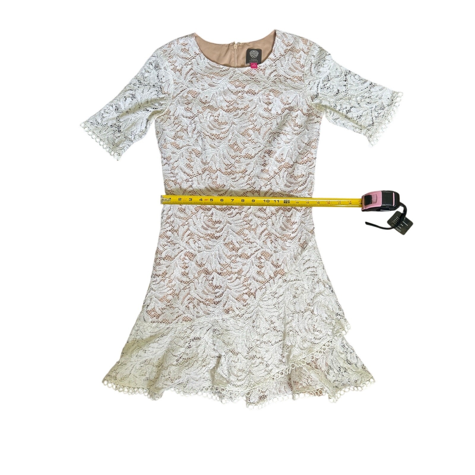 Vincent Camuto Ivory Lace Dress