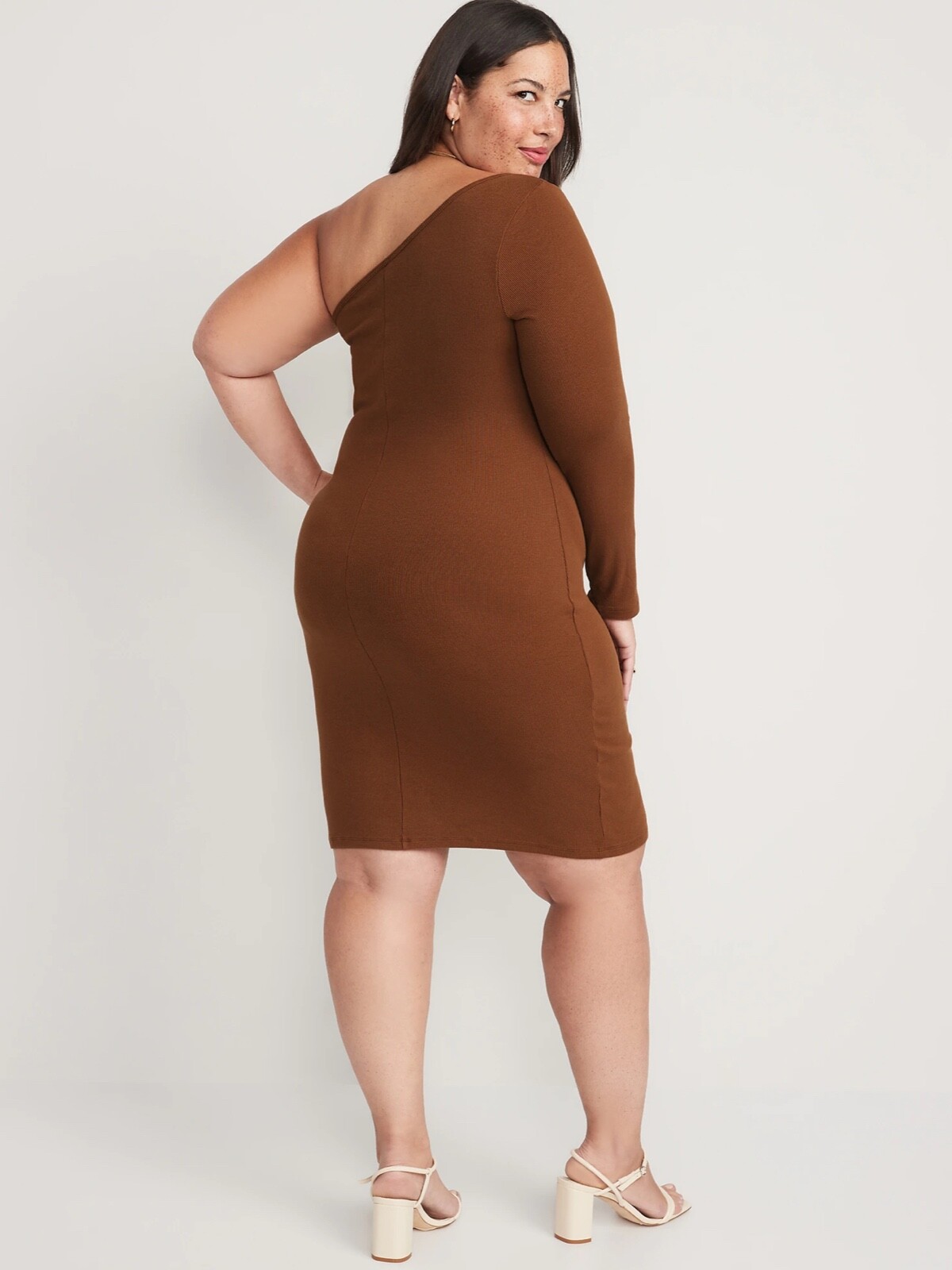 Old Navy Women’s Fitted One-Shoulder Rib-Knit Mini Dress Size S M XL XXL