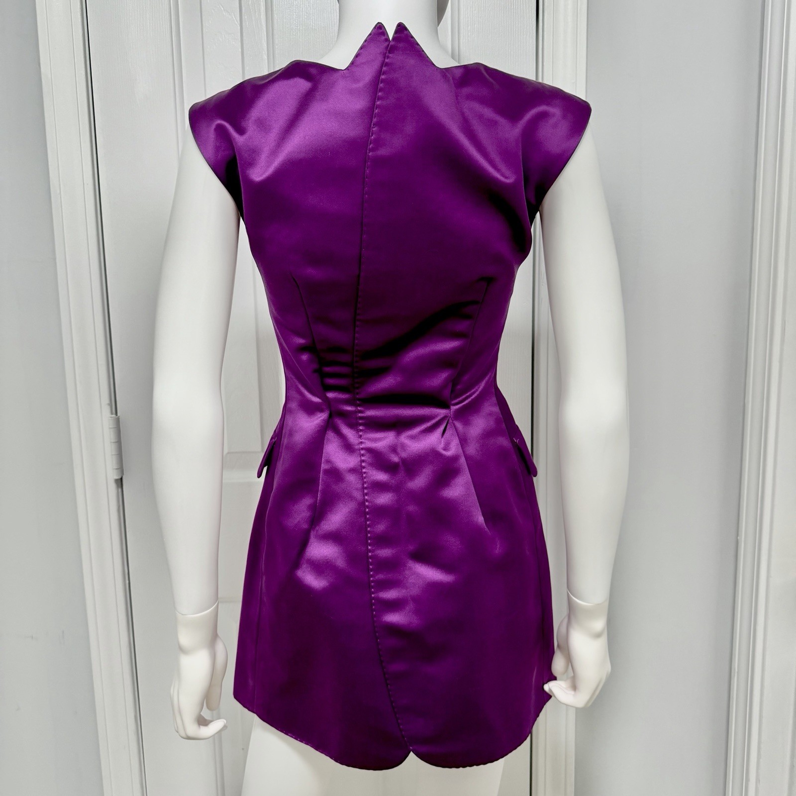 Alexander McQueen Spring / Summer 2008 La Dame Bleue Runway Silk Mini Dress