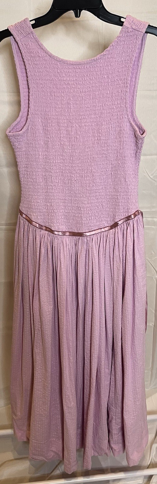 Free People Nightingale Midi Dress Orchid Petal Smocked Cotton Size M NWOT $178
