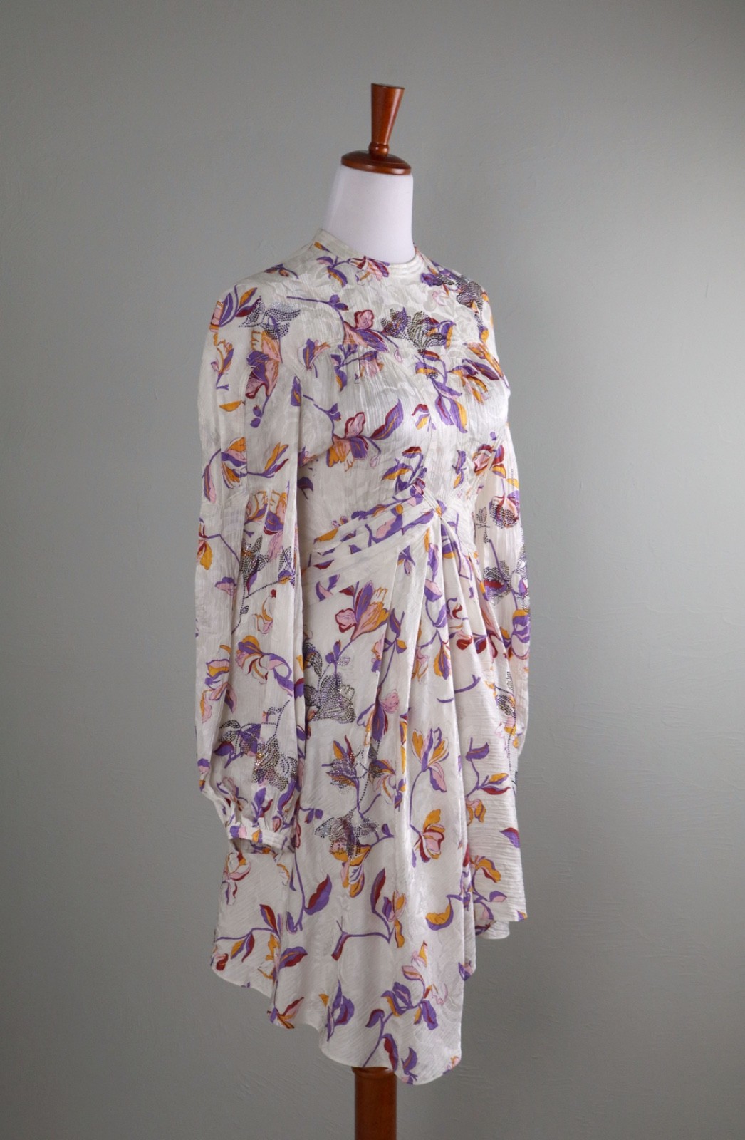 ZADIG & VOLTAIRE Defile Paris NWT $898 Rivage Jacquard Cut Flowers Dress Size XS