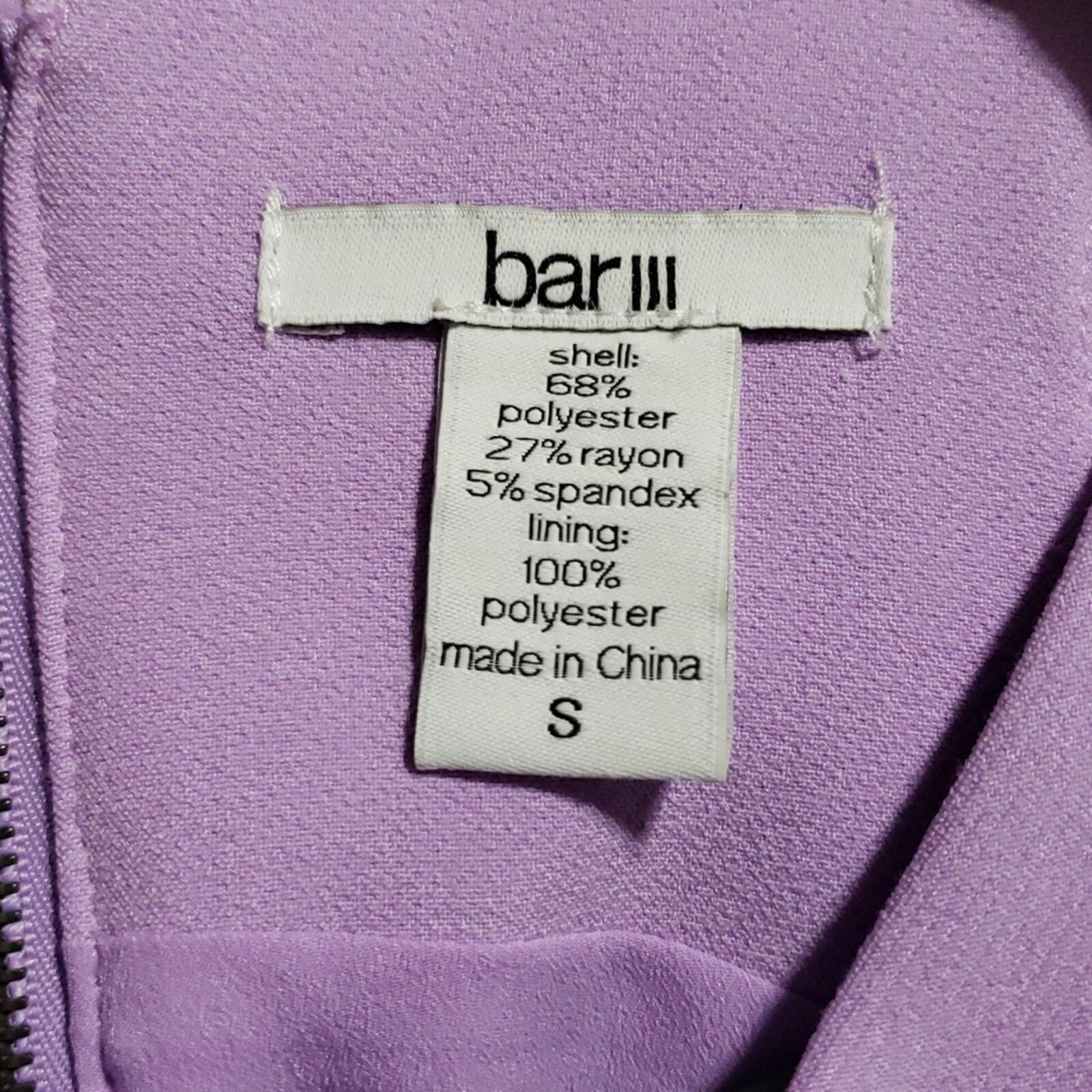 Bar III Prism Garden Halter Mini A-line Dress. Lavender. Size: Small
