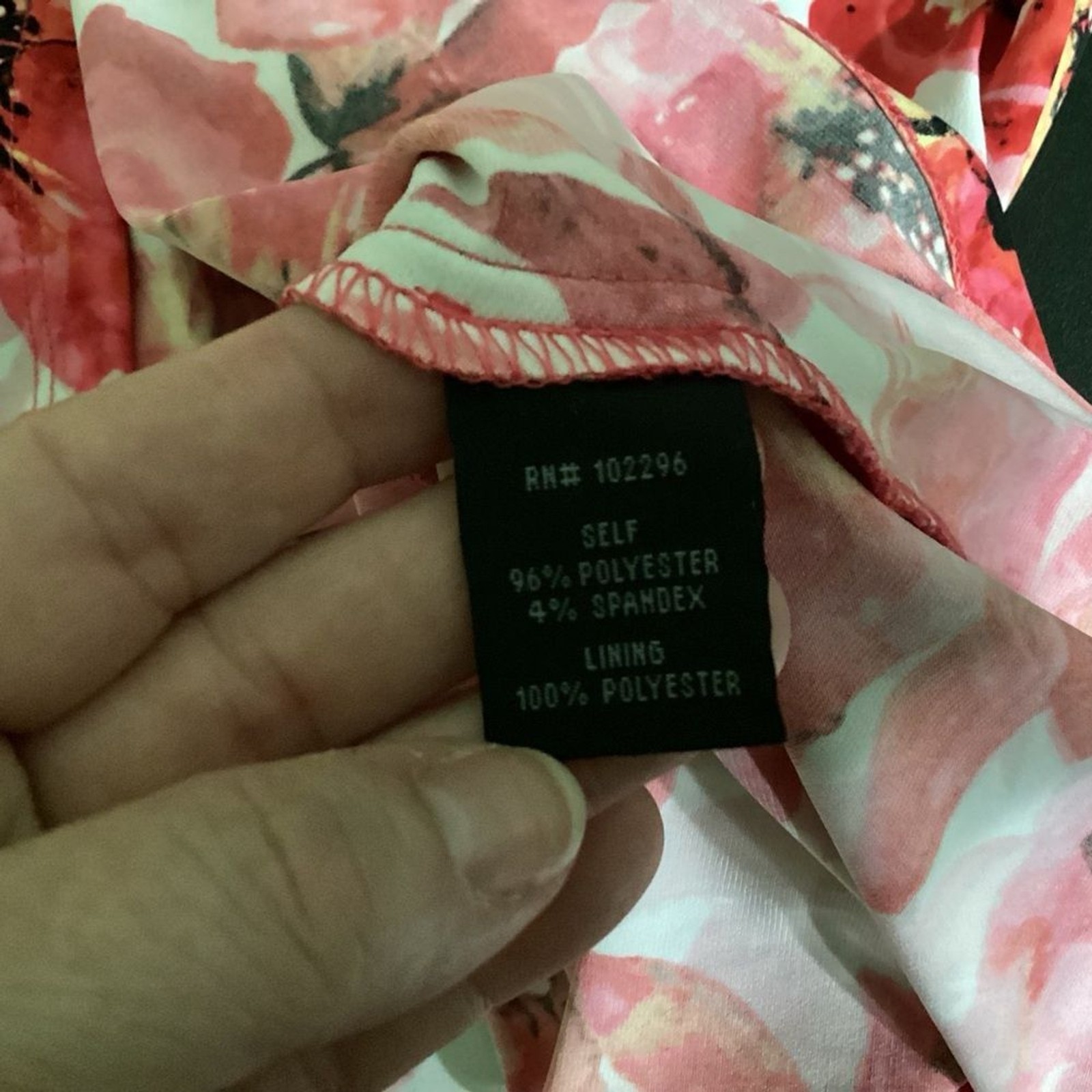 NWT Connect Apparel Twisted Front Draped Faux Wrap Floral Midi Dress Plus Sz 20