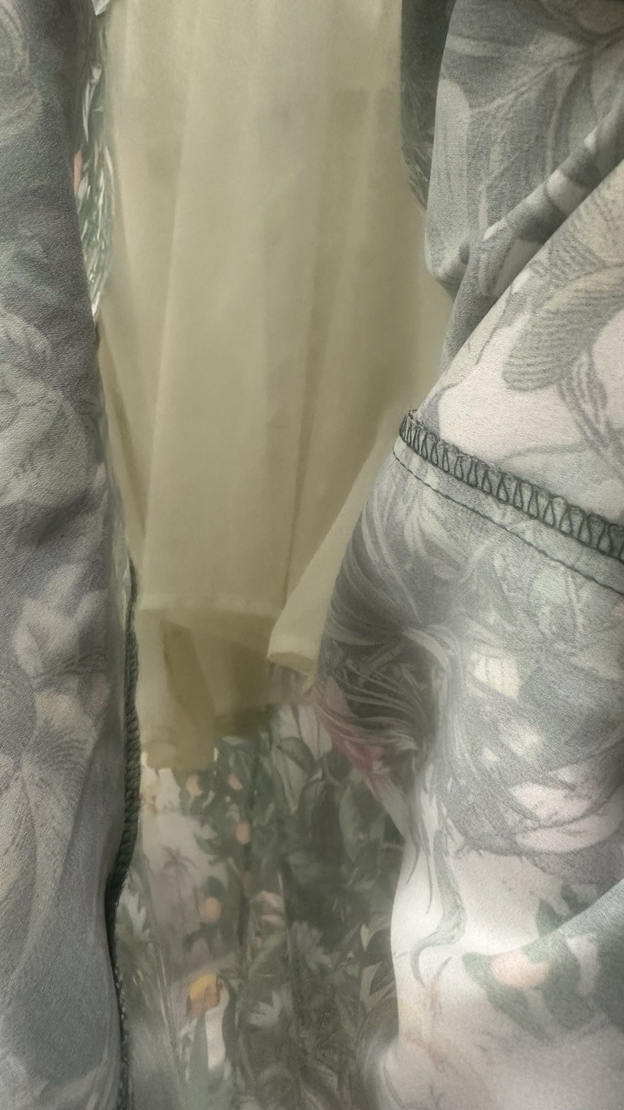 HM conscious collection tropical jungle printMaxi vacation dress parrots animal