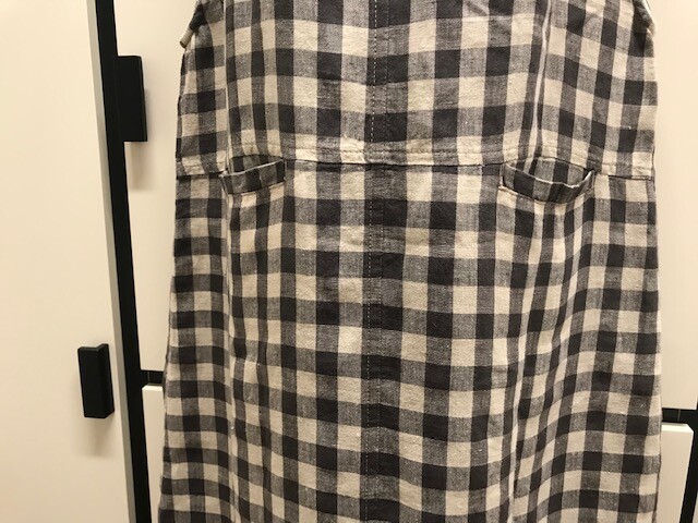 Journal Standard Linen Check Jumper Dress Graphite Beige Check Combo One Size