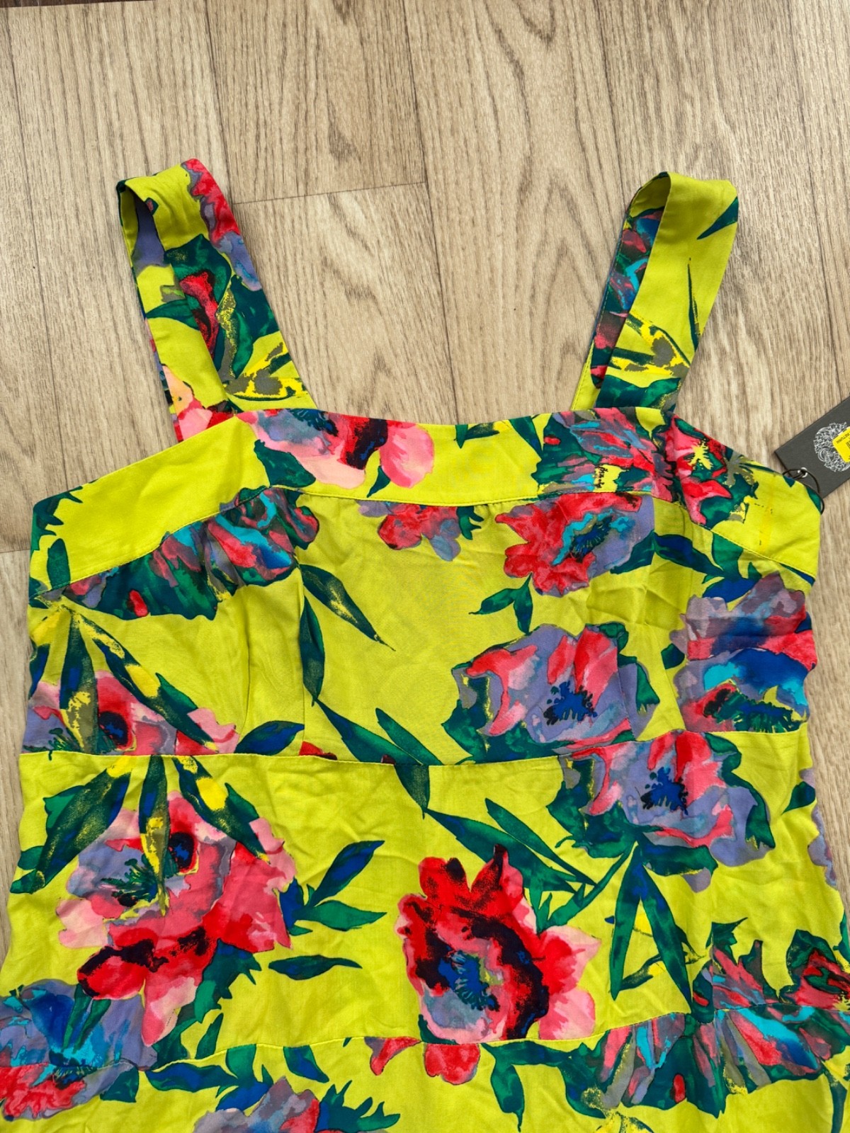 NWT Vince Camuto Floral Maxi Tiered Dress with Smocked Back, Size 1X