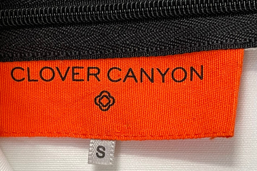 Clover Canyon Dress Small DONEGAL Sleeveless Neoprene Geometric Modern City
