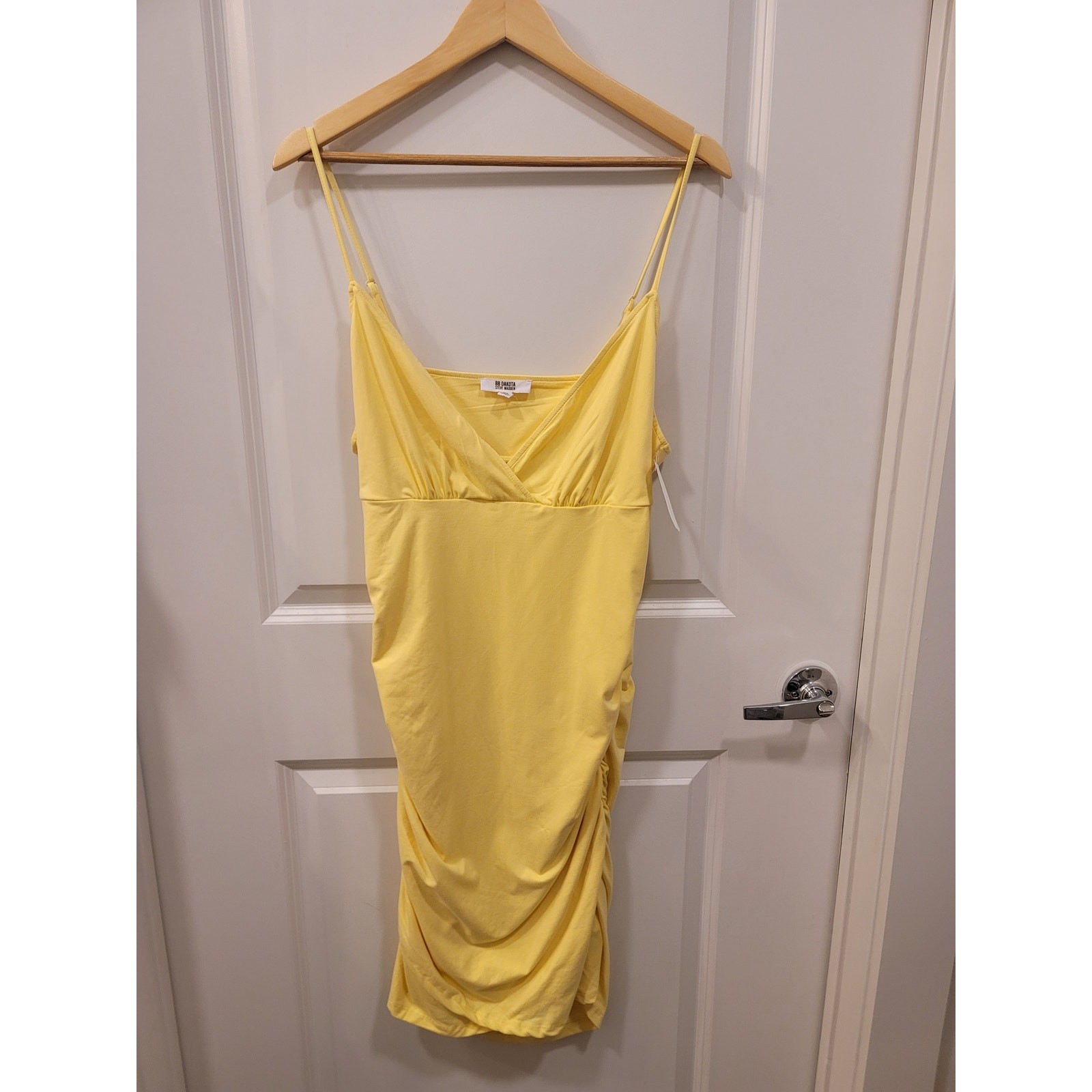 Steve Madden Butter You Up Jersey Bodycon Dress In Sunshine