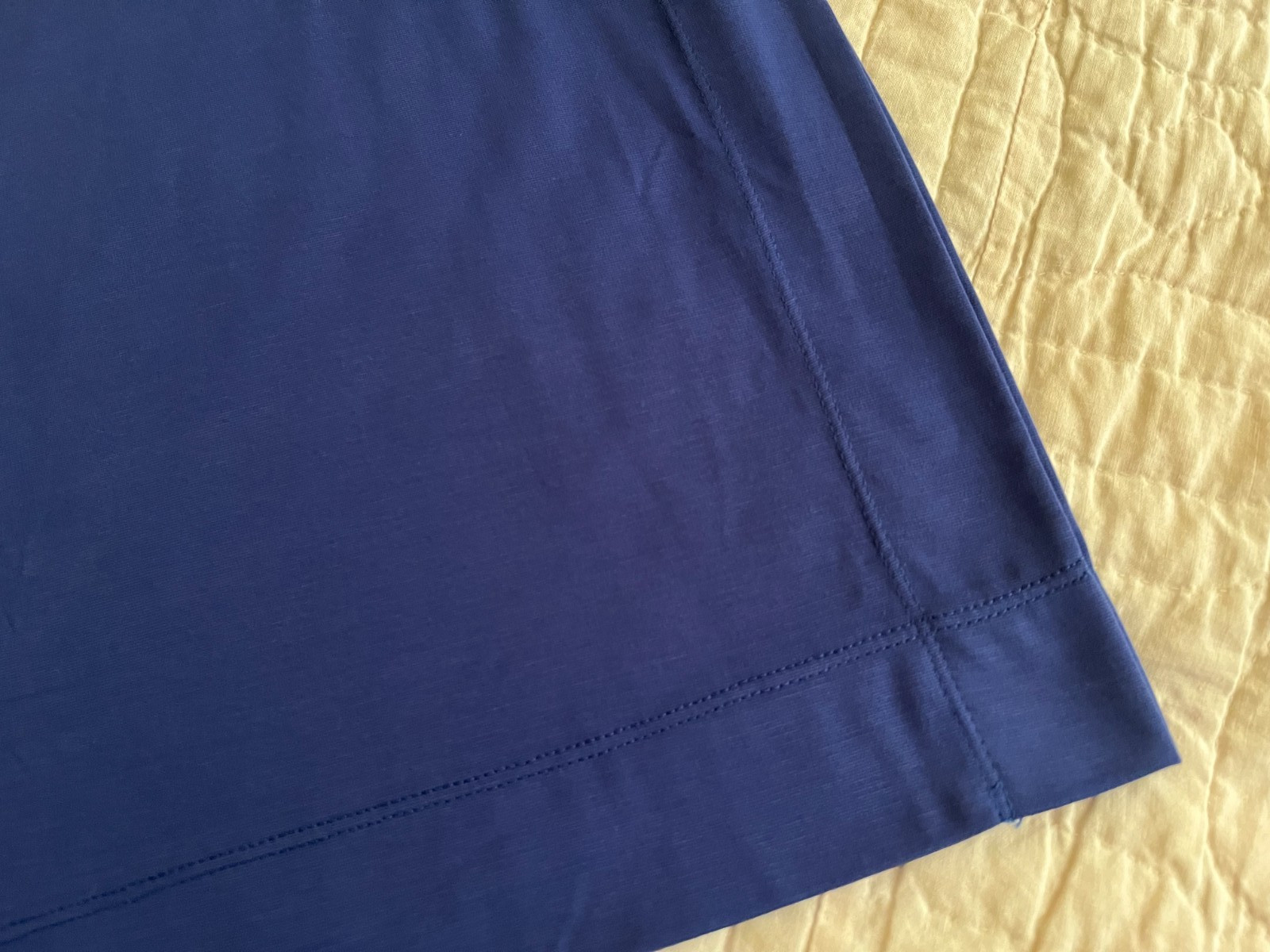 Jones NY XL Sapphire High Round Neck Sleeveless Pullover Viscose Knit Dress NEW