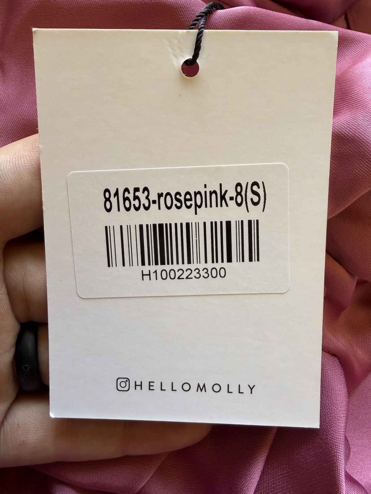 Hello Molly Ready Set Style Satin 81653 Rose pink US 8 Medium Pantsuit.