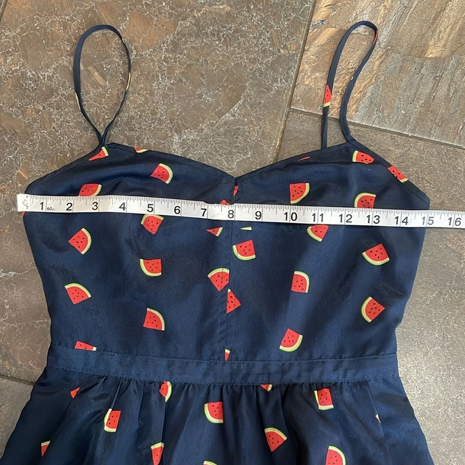 J.Crew Factory printed watermelon cami dress size 00 br br See picture for tear