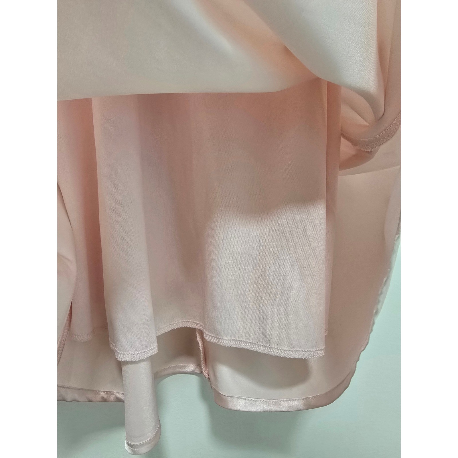 Thirty/Thirty LA Slip Dress Medium Pink Satin Bustier Maxi Tie Romantic Barbie