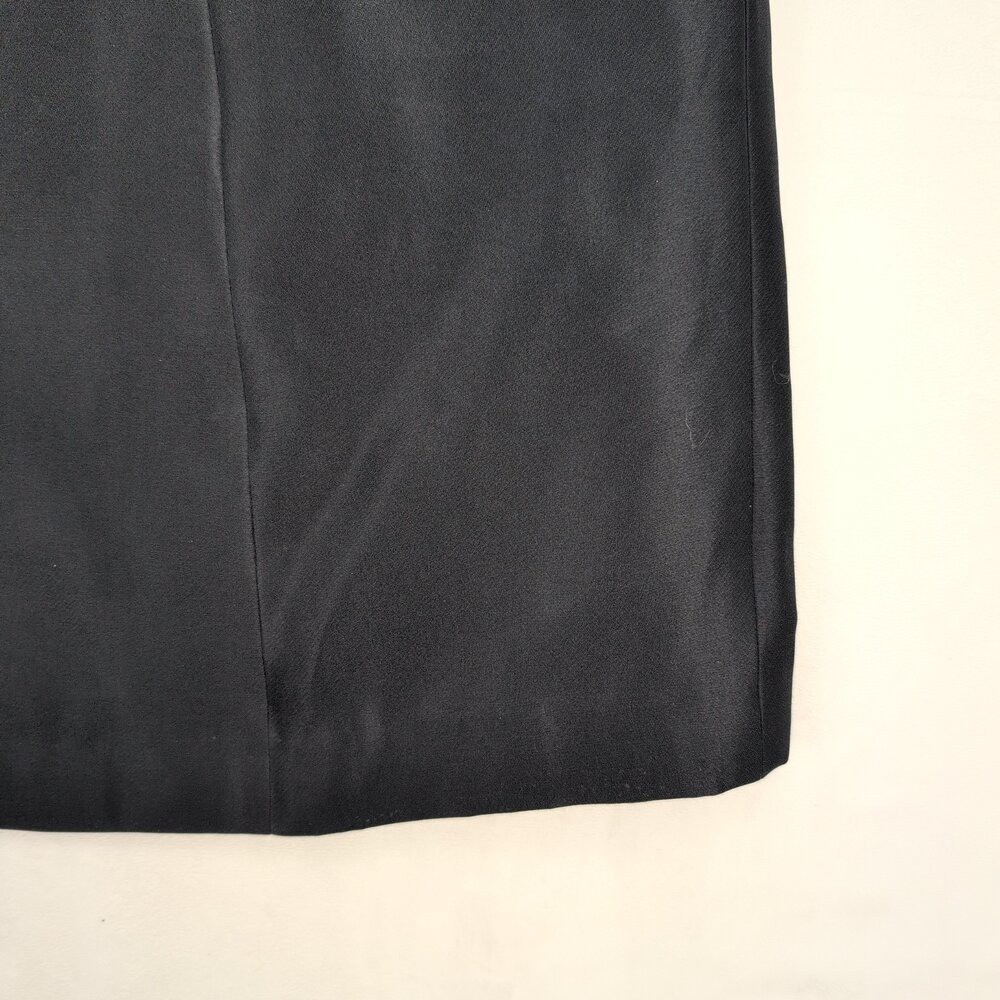 Kay Unger Black & Ivory A-Line Cocktail Dress Size 6 Beaded Waist