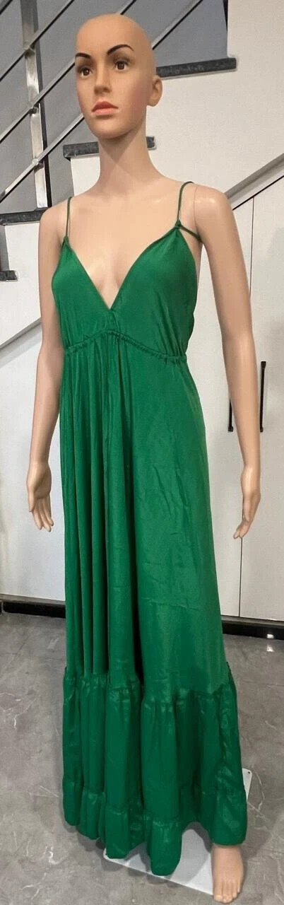 Dress silk resort multi-tiered, layered bottom- Lightweight travel dress