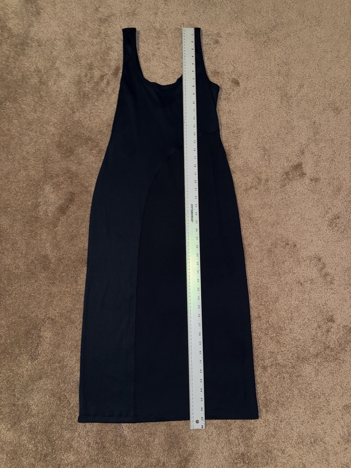 Eres Osmose Paneled Ribbed Stretch-Jersey Midi Dress Size M/L
