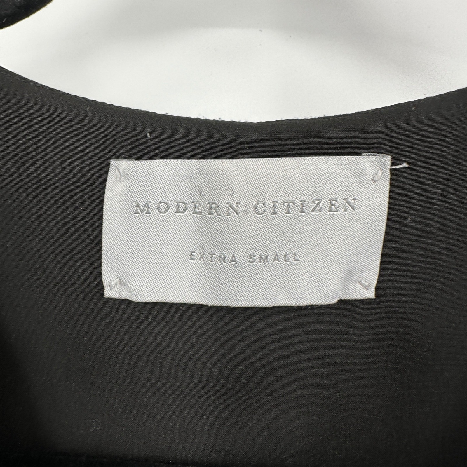 Modern Citizen Black Sleeveless Belted Wrap Midi Dress Grommet Belt XS Workwear