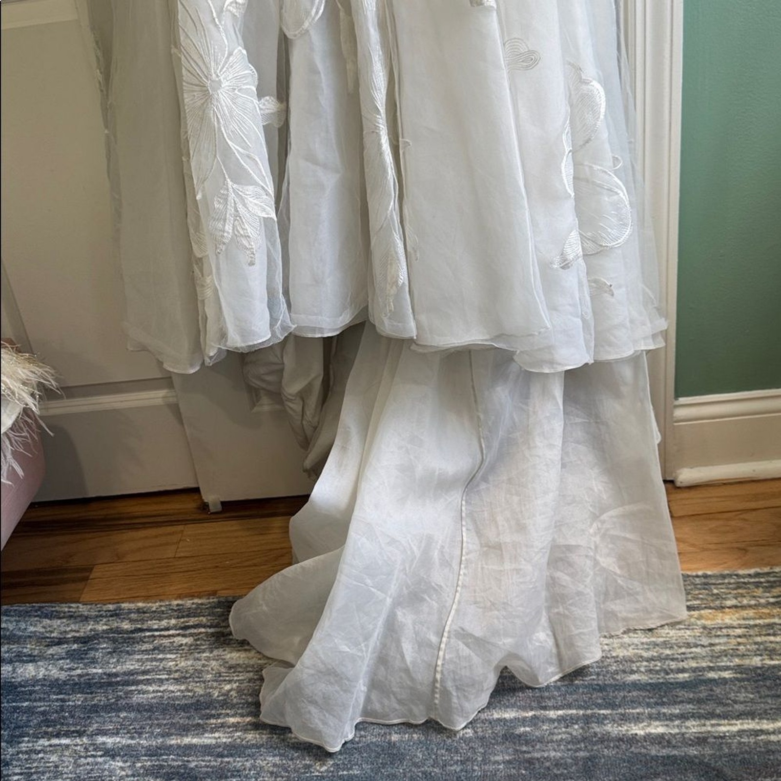 Wtoo by watters Romu sleeveless wedding gown size 6 slit white dress SAMPLE