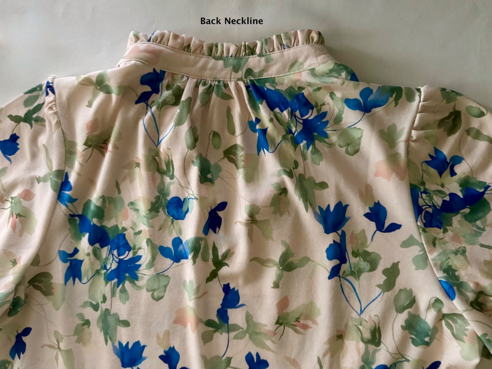 Womens Abstract Floral Soft & Versatile Tiered Pullover SUMMER DRESS Sz L – EUC