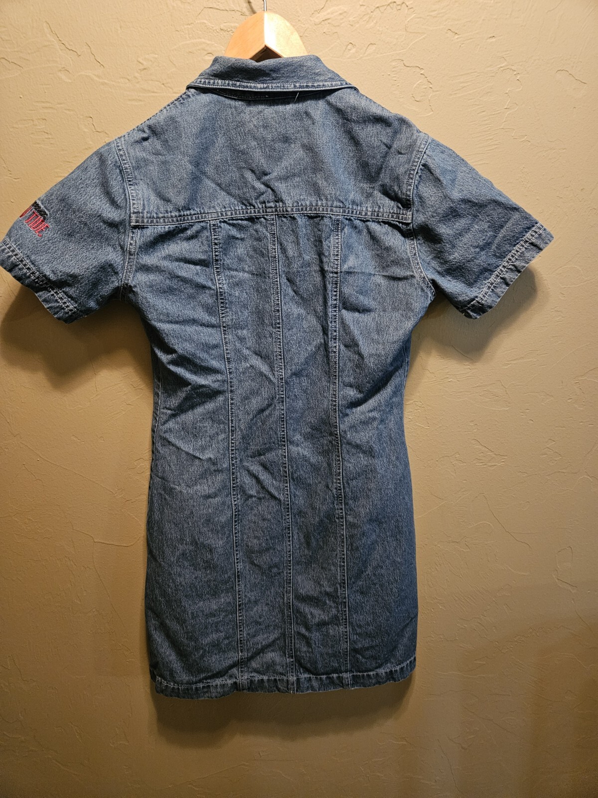 Alabama University Alabama Crimson Tide Demin Button Up Dress Size Small