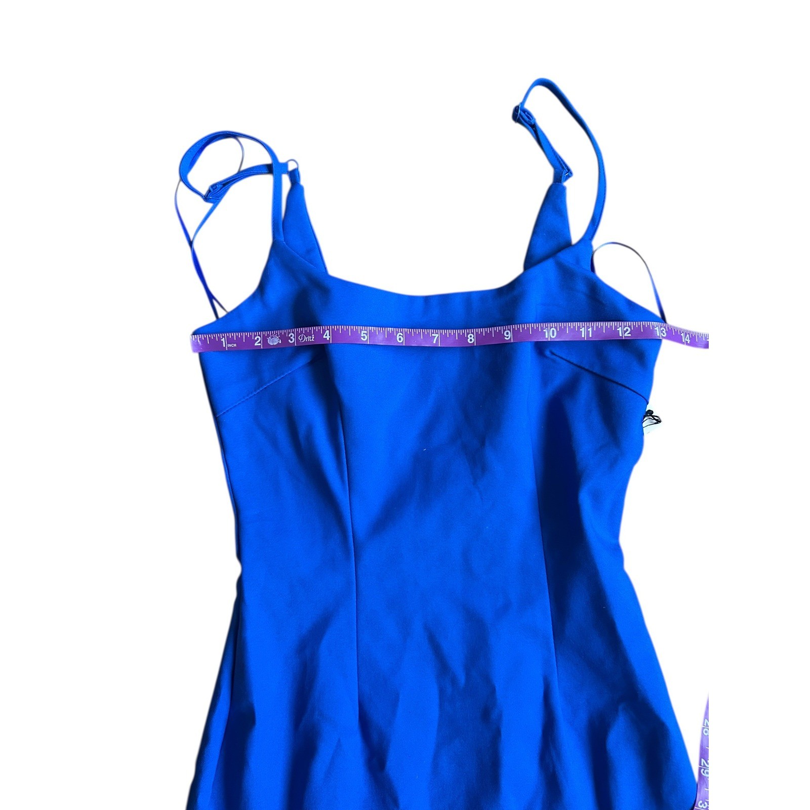 Superdown Shayla Ruffle Mini Dress Cobalt Blue Women’s XS NEW