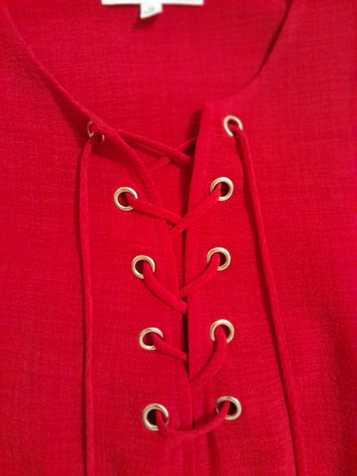 RED Studio One Tie Front Dress Size 12 38 Inch Length