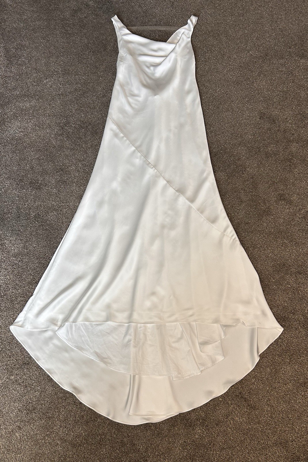 NEW NOEL & JEAN Katie May Muse Gown Ivory XL Satin Open Back Bridal *See Pics