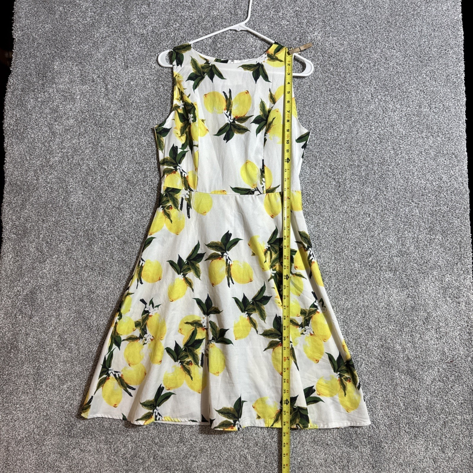 Cottagecore Sundress Size Medium Lemons Romantic Fit Flare Italian Summer Garden