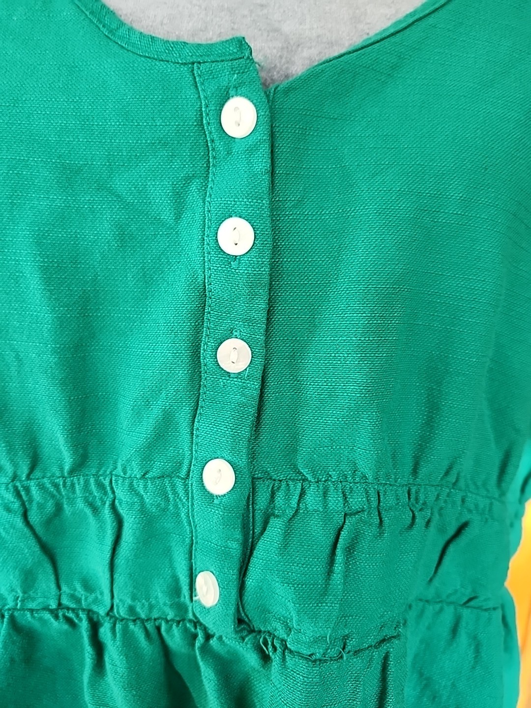 Isabel by Ingrid & Isabel Green Maternity Dress Med. Short Sleeve Pockets