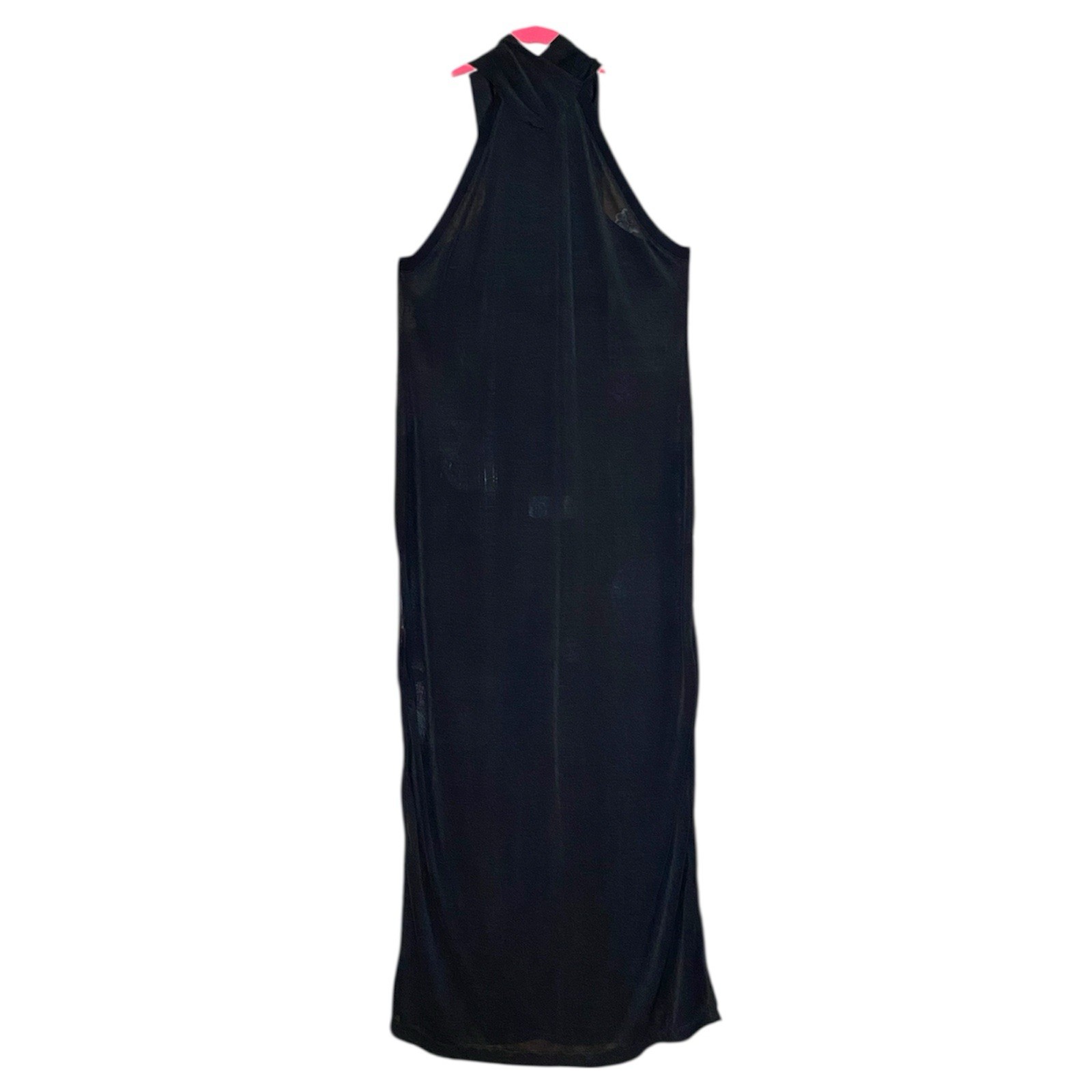 Dolls Kill Mesh Hooded Side Slit Maxi Dress Size Large Witchy Goth