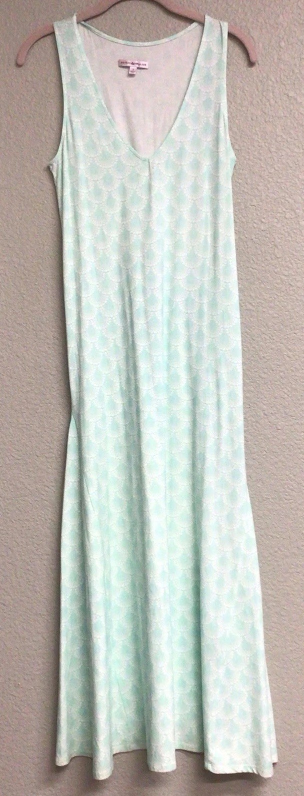 Peter Millar Carner Sleeveless Maxi Dress Womens Green Performance Size Small
