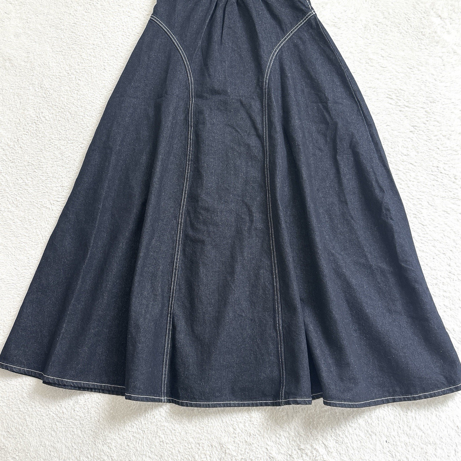 Ameri VINTAGE Japan BOLERO SET DENIM DRESS S Blue Denim Jacket Dress Set New
