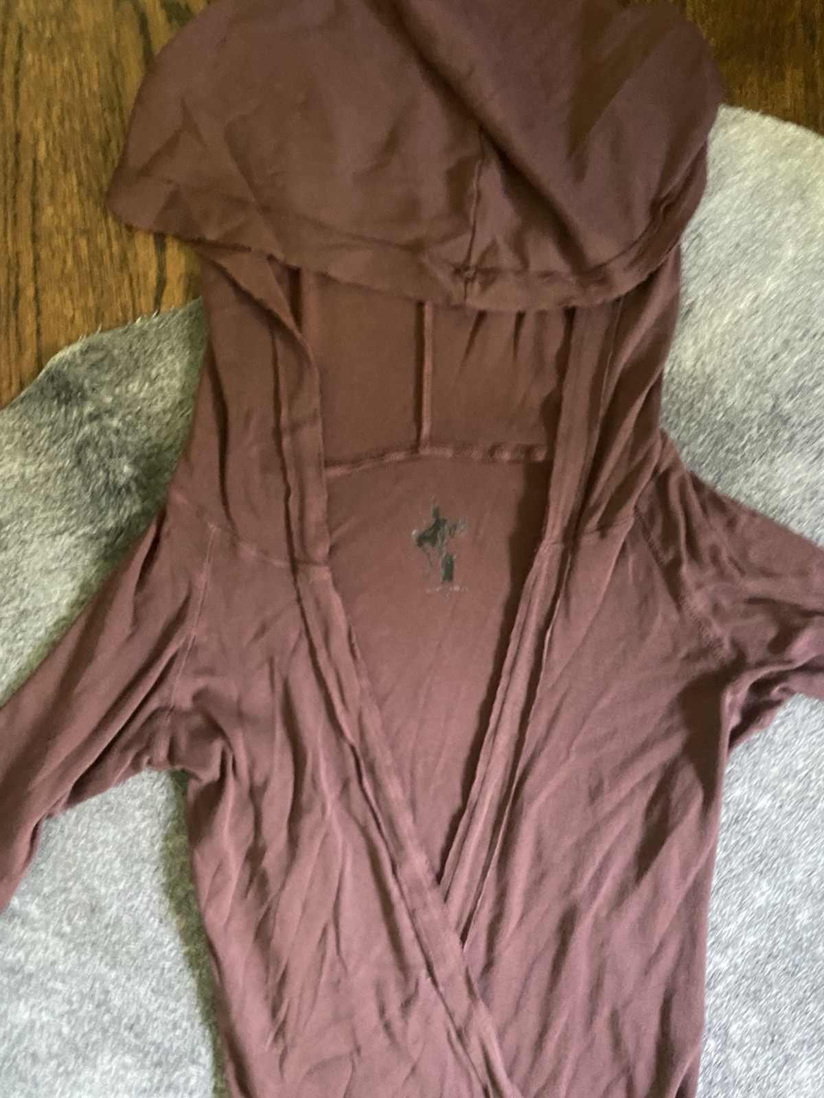 Nightcap Chocolate Brown Bodycon Midi Hooded Dress Supima Cotton 2
