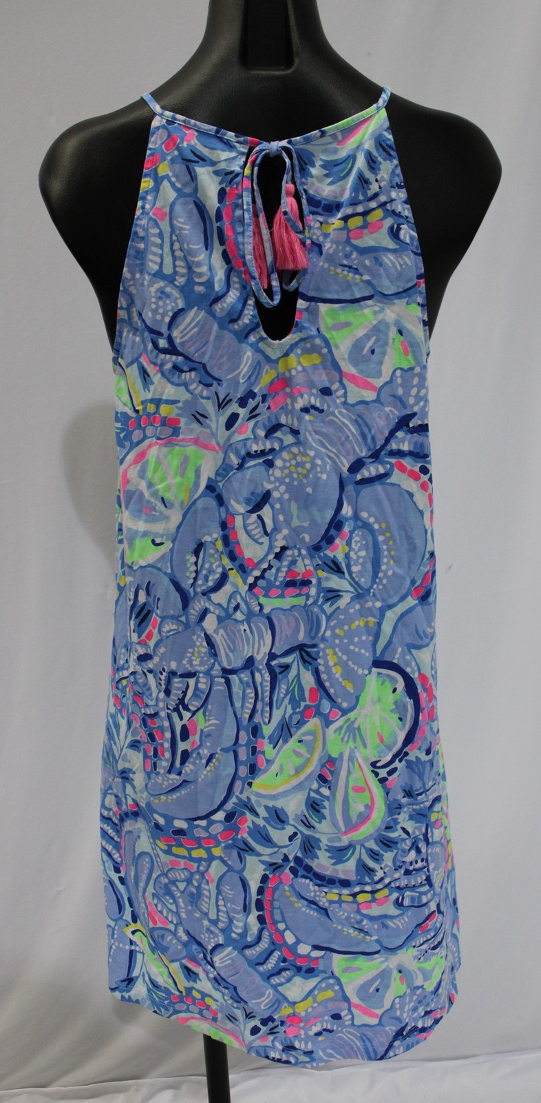 Lilly Pulitzer Women’s Margot Swing Dress NN7 Blue Peri Pinch Tassel Medium NWoT