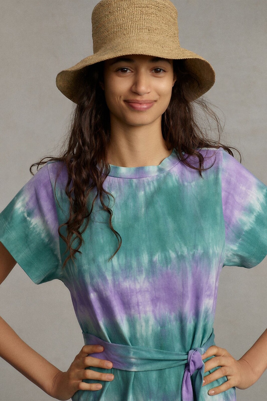 New Anthropologie WHIT TWO Striped Tie-Dye Maxi Dress size XS MSRP: $188
