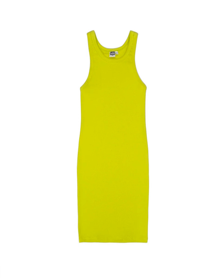 XL Jungmaven Daphne Stretch Tank Dress Tank Hemp Cotton Limelight Green NWT