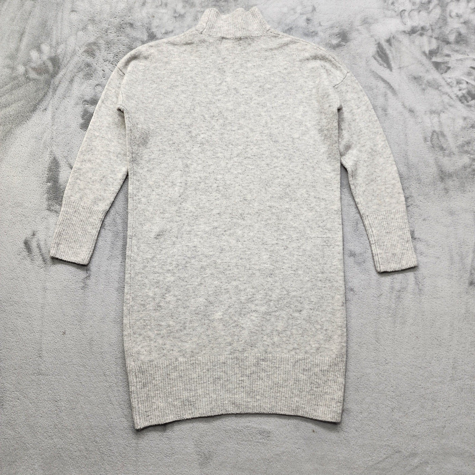 The Prairie by Rachel Ashwell Sweater Dress Womens S Gray Wool Blend Mock Neck