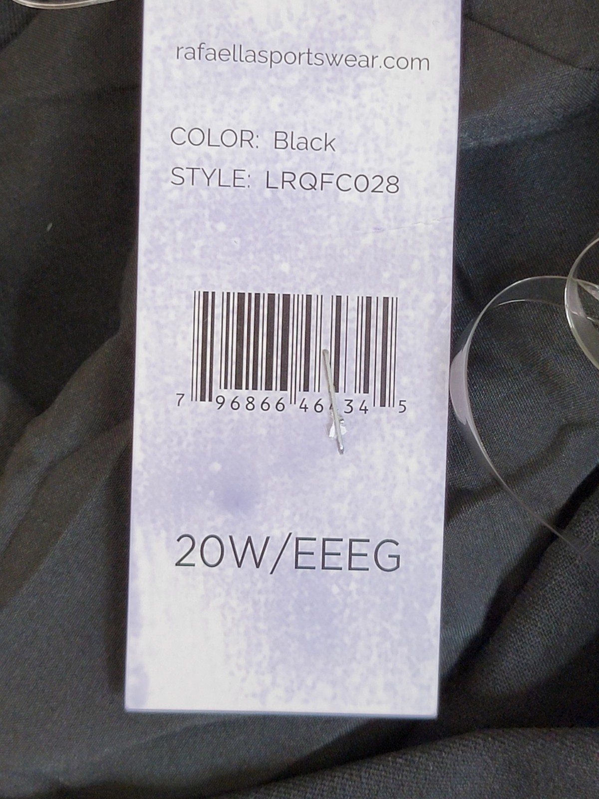 Rafaella Plus Size Gabardine Square Neck Short Sleeve Dress Women’s 20W Black