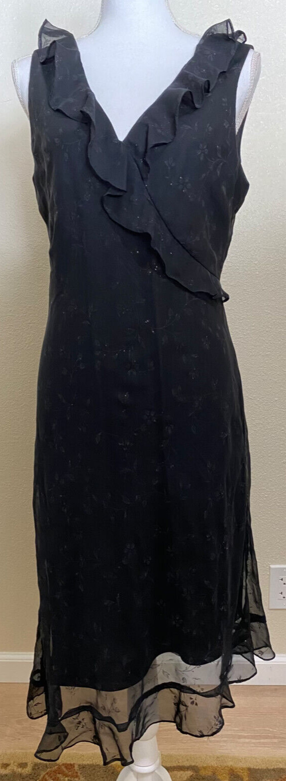 Vtg Womens Dress Whimsigoth Fairy Flutter Romantic Witchy Asymmetrical 90s Y2K