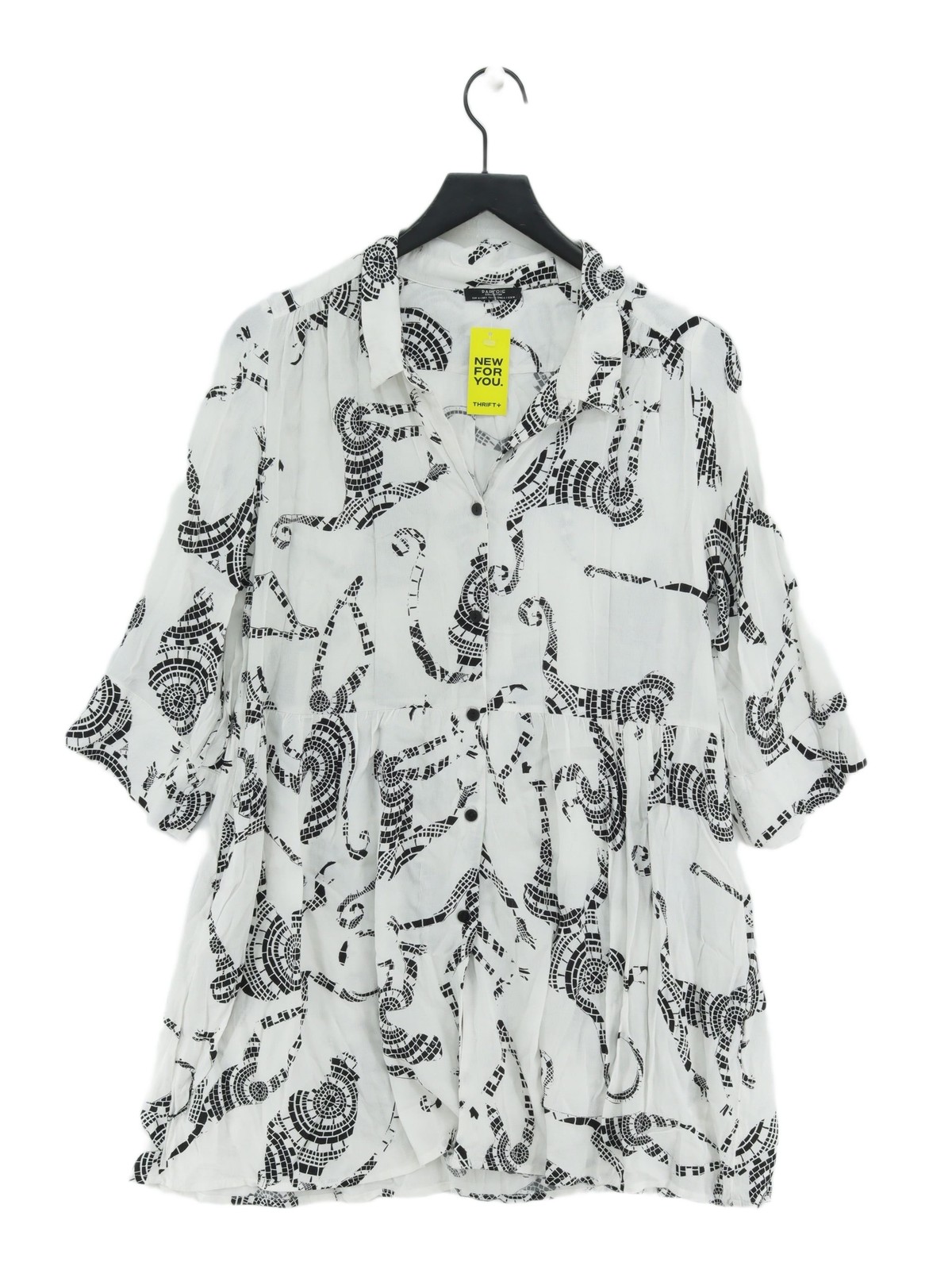 Parfois Shirt Midi Dress M in White