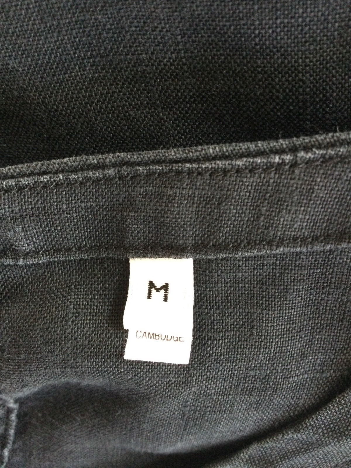Muji Linen Black Dress Size M