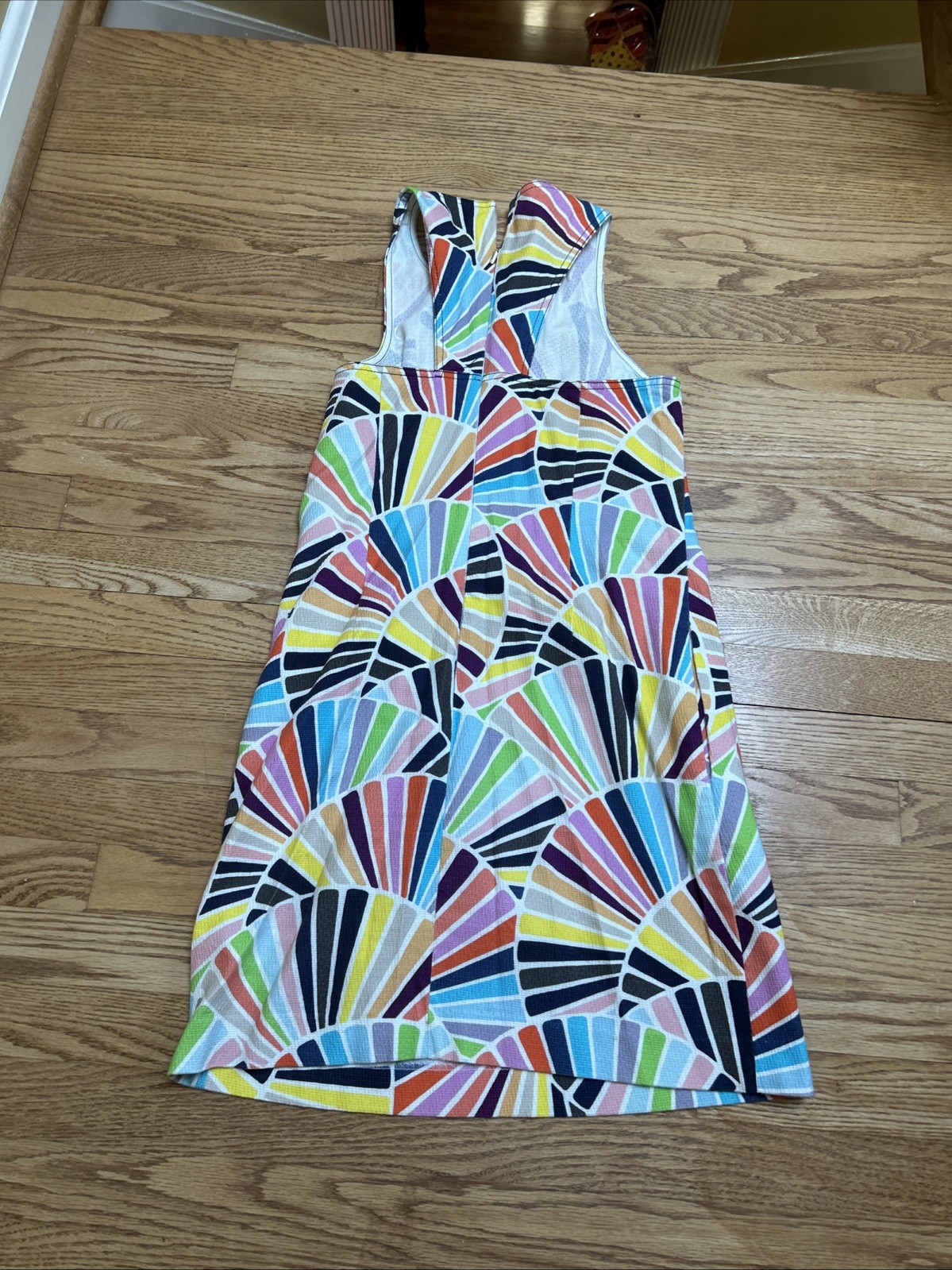 Trina Turk Loma Graphic Shift Sheath Dress Cotton Blend Sz 6