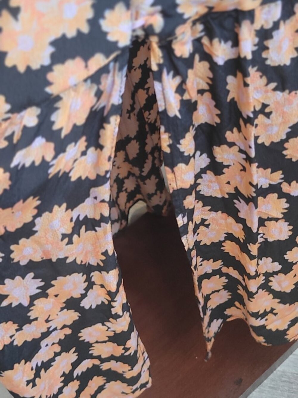 VEDA Floral Button-Front Maxi Dress – Size M – Boho Cottagecore