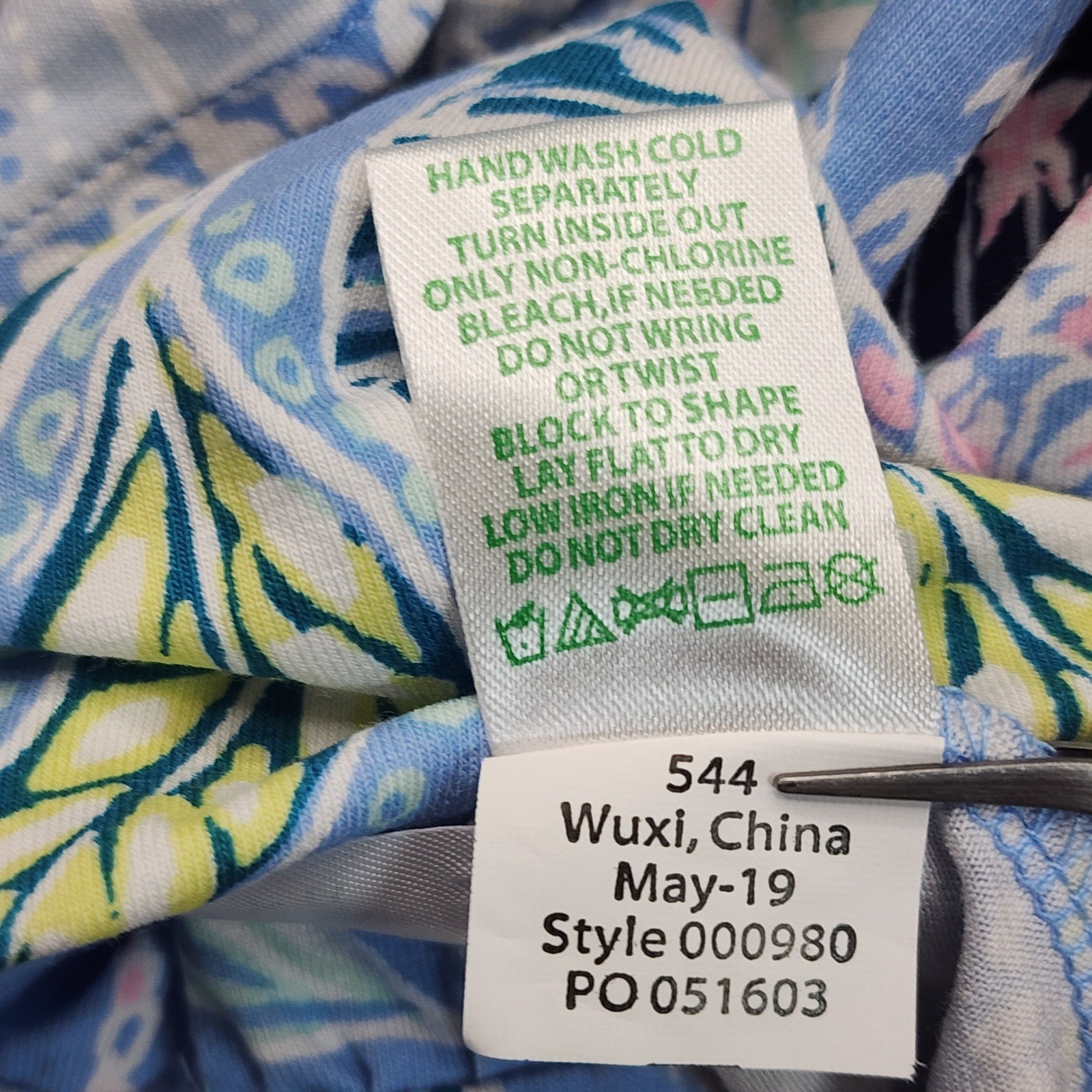 Lilly Pulitzer Faux Wrap Ruffle Hem Jersey Dress Tropical Beach Resort Size S