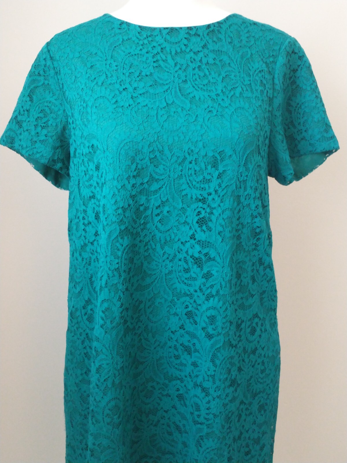 Cece By Cynthia Steffe Emerald Green Lace A-line Dress Women’s 6