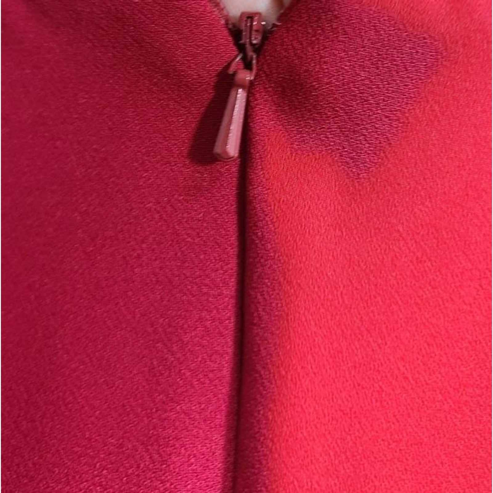 Liz Claiborne Red Square Neck Sheath Dress Short Sleeve Size 10