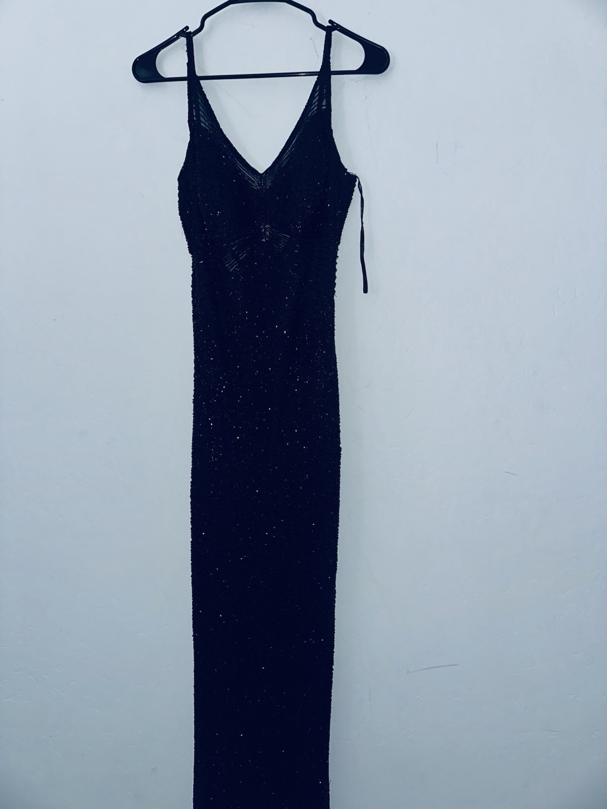 Vintage Gorgeous 90’s Scala silk beaded gown size Xl