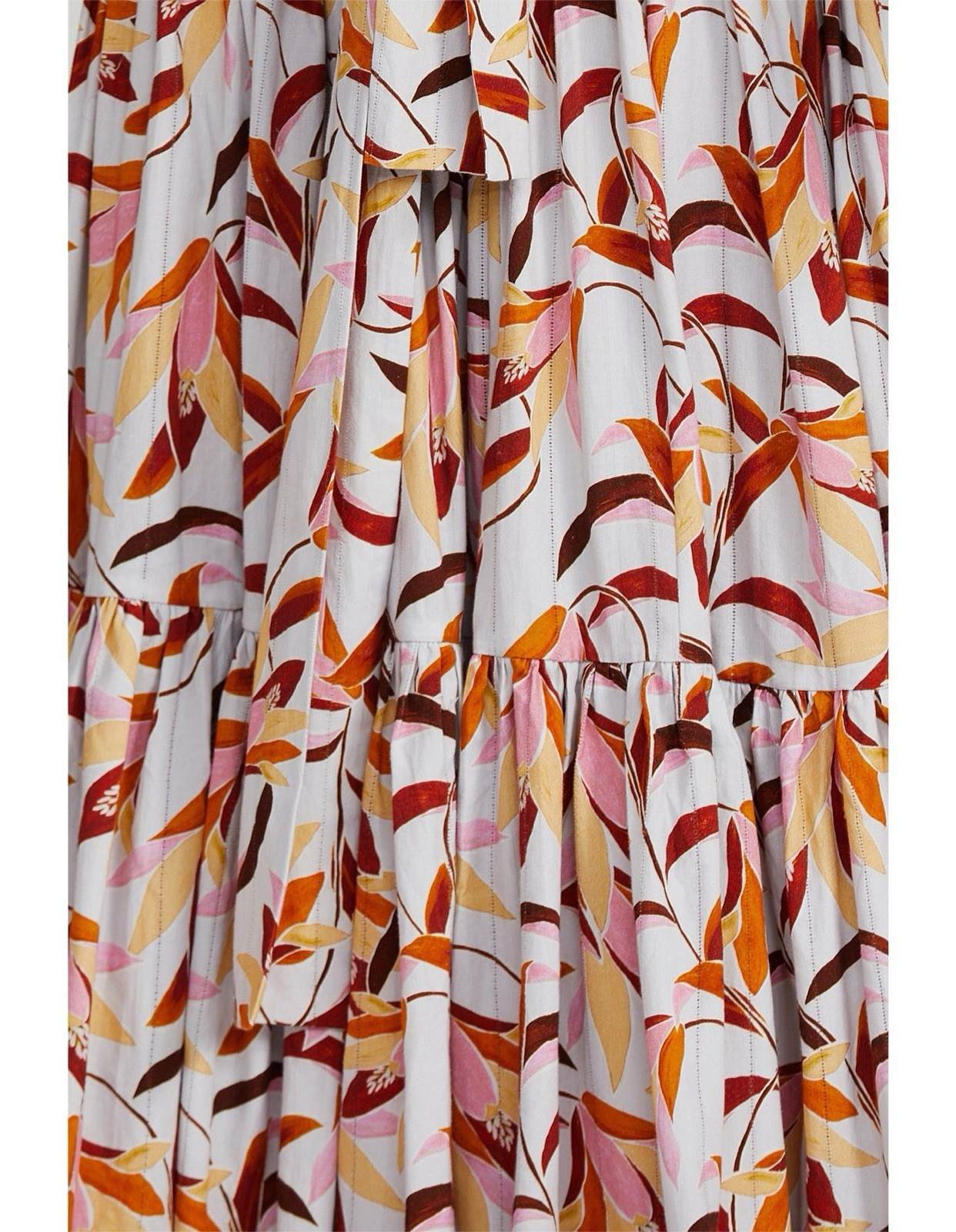 Acler Atlantic Maxi Dress Size 6 AU / 2 US Long Sleeve Belt Multicolour Floral